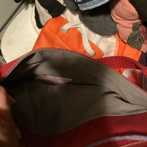 Red Fossil Shoulder Bag